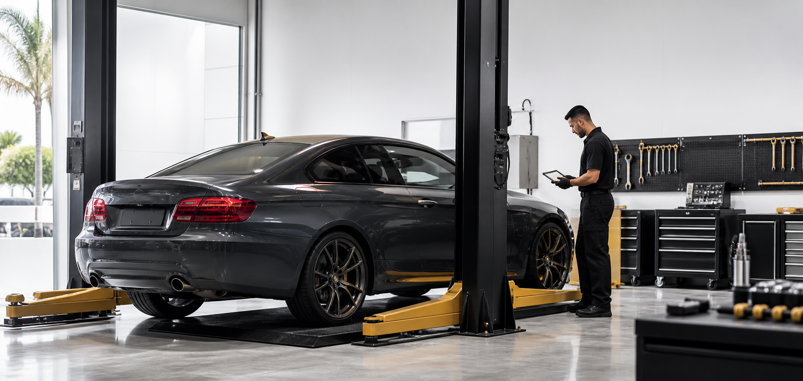 Bradenton auto repair service bay at DMSMotors LLC